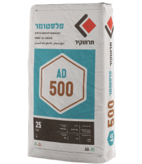 פלסטומר 500AD -תרמוקיר [שק 25 ק"ג]-לקרמיקהגרניט (לאריחים קרמיקה עד 10 אחוז ספיגה)