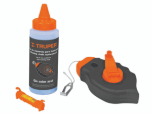 אנך סימון מהיר 30 מטר עם מיכל צבע + עינית פלס TRUPER