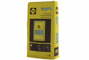 מדה מתפלסת צמנטית FL860 [שק 25 ק"ג]-סקרט גרמניה-מעובי 3 מ"מ-50 מ"מ- פריימר 004 או 005- לפי סוג תשתי